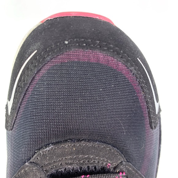 Sketchers Sketch-Air Running Shoes Womens Sz 7.5 Black Hot Pink Lace Up 11848 - Picture 10 of 16